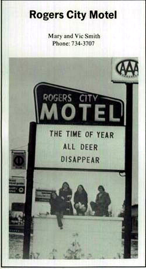 Rogers City Motel - Old Yearbook Ad